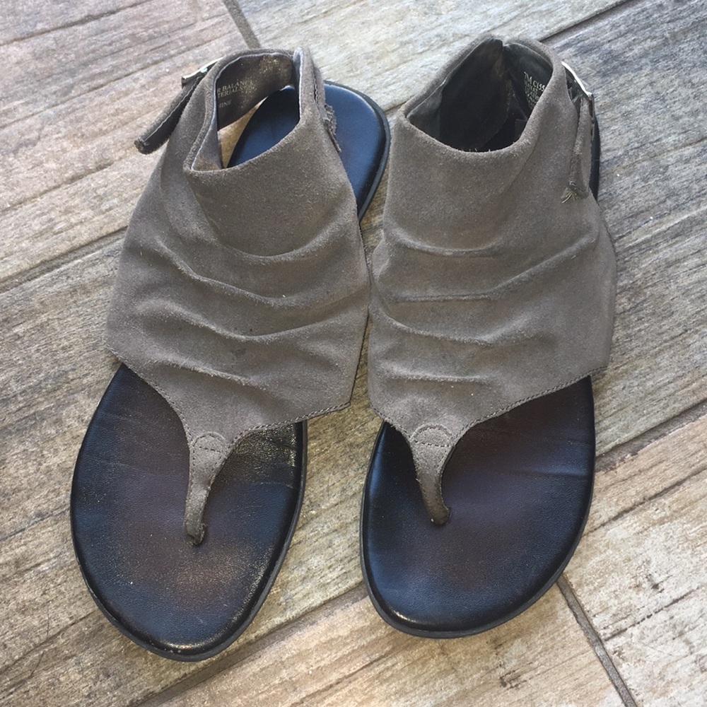 Gray Gladiator Sandals